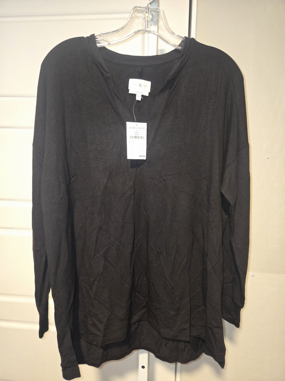 Lou & Grey SignatureSoft Black Top - Size M - Picture 2 of 6